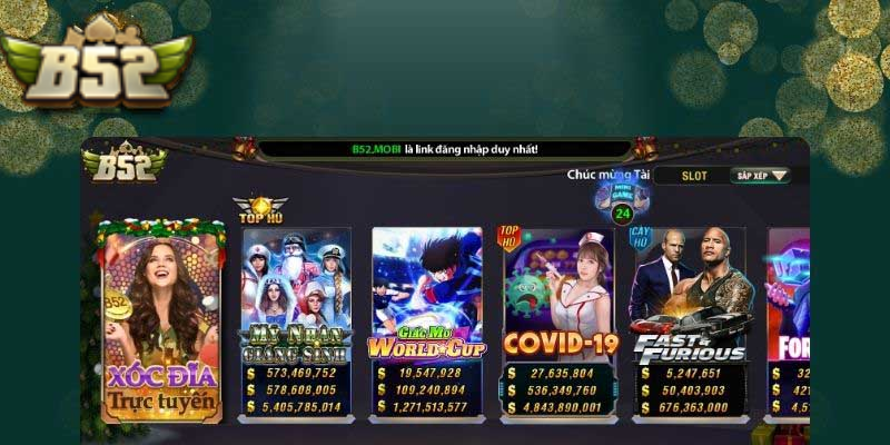 Giới thiệu về sảnh game slot B52 Club