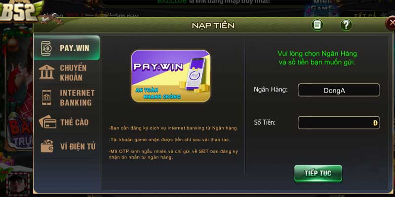 Nạp tiền bằng codepay