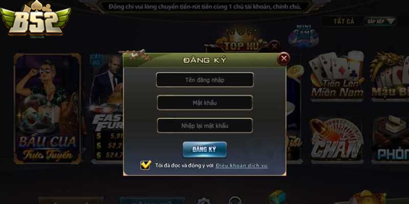 Chỉ được tạo một tài khoản