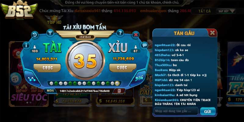 Hướng dẫn cách chơi Tài xỉu B52 Club
